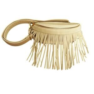 Thomas & Lee Company Removable Fringe Western Style Suede Bum Sling Hip Bag Chic
